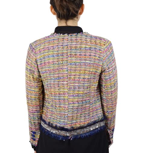 giacca tessuto chanel donna
